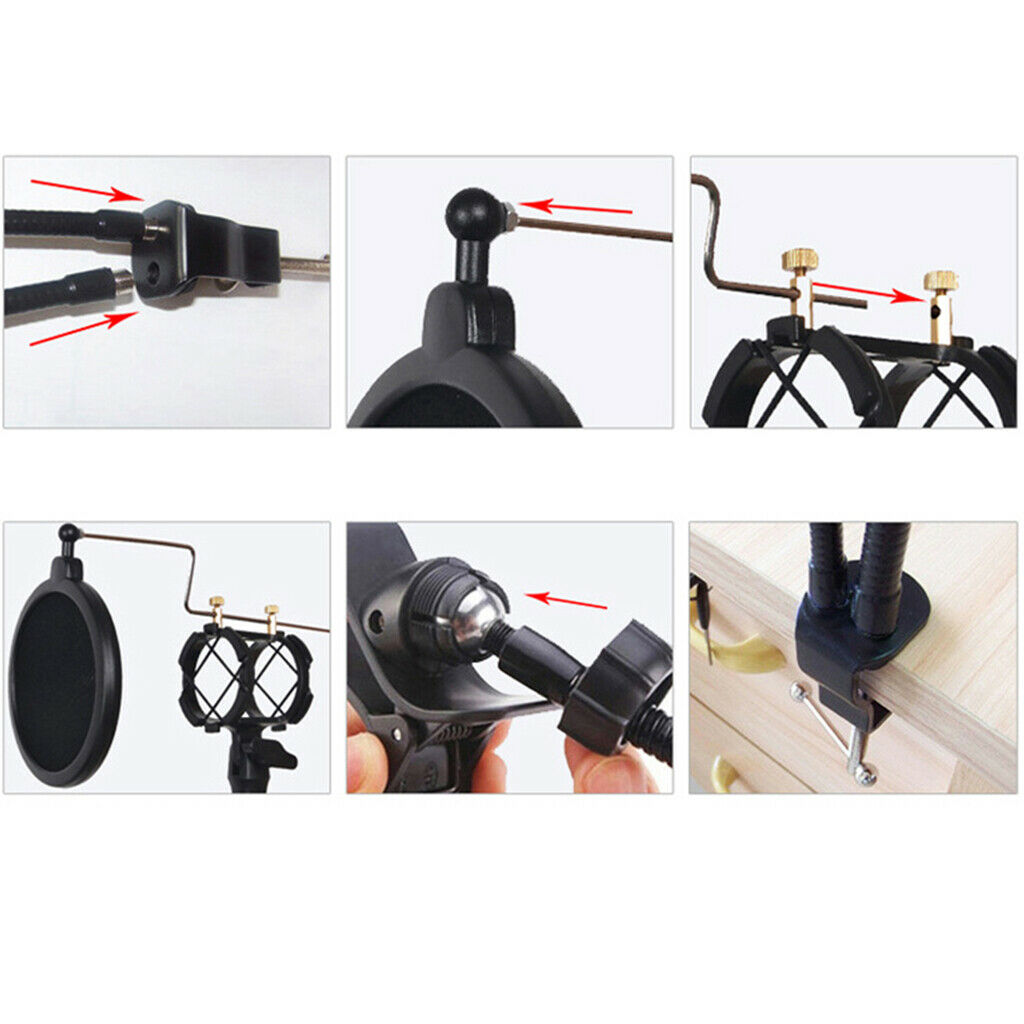 Phone + Microphone Stand   Filter Hold Width Up to 6.3 Inch Mobile Phone