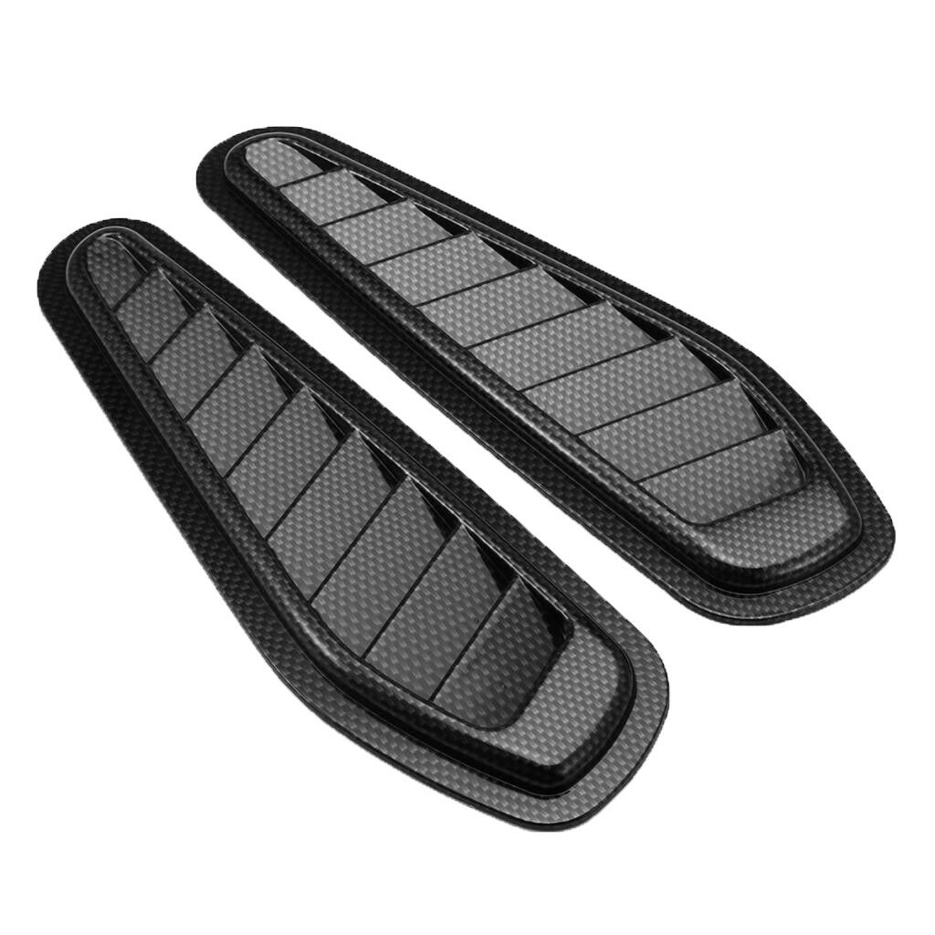 2 Pieces ABS Race Car Hood Scoop Bonnet Air Vent Decorative Accessories