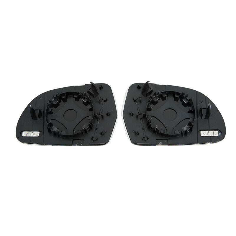 2Pcs Left Right Side Wing Mirror Glass White Heated For Audi A3 A4 A5,RS5 S4 S5