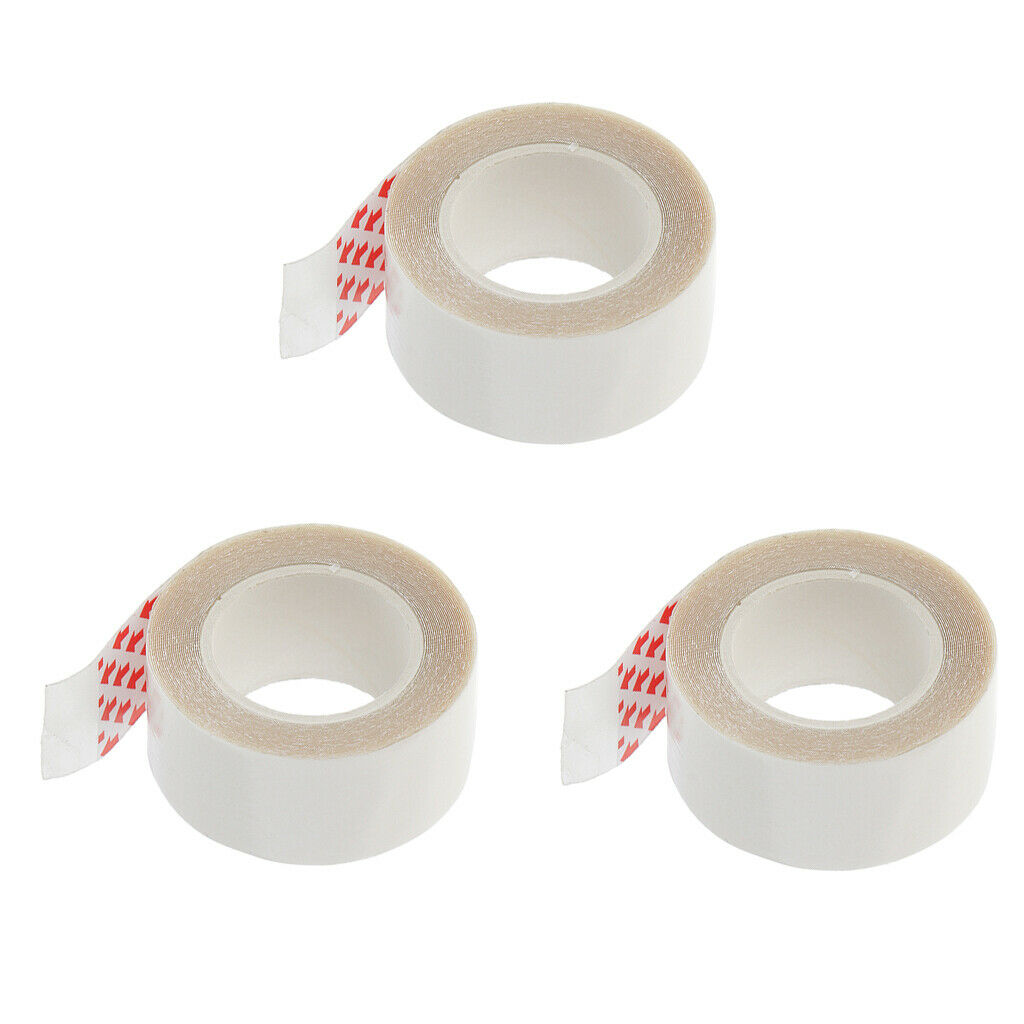 3 Pack 300x2cm Adhesive Dual Sides Wig Hair System Bonding Support Tape Roll