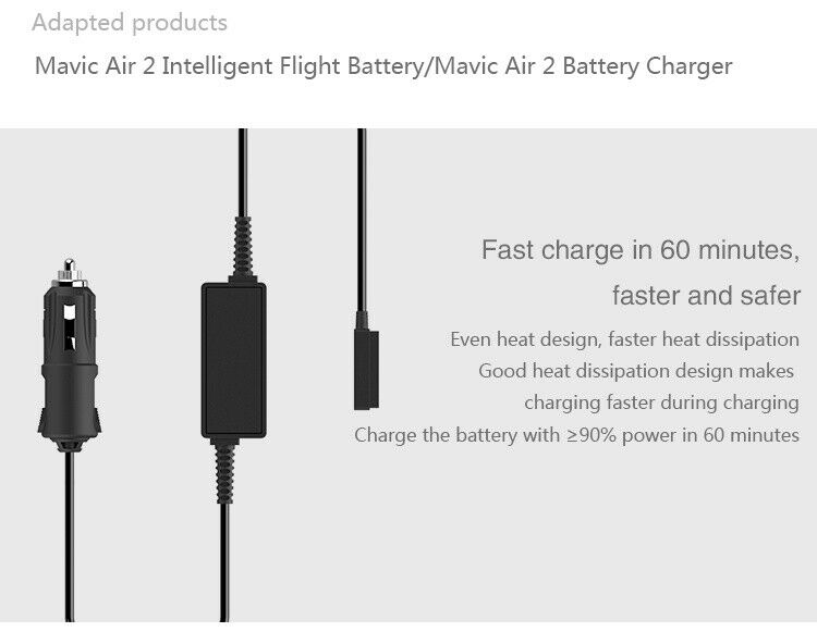 For DJI Mavic Air 2S Car Charger Intelligent Flight Battery for DJI Mavic Air 2
