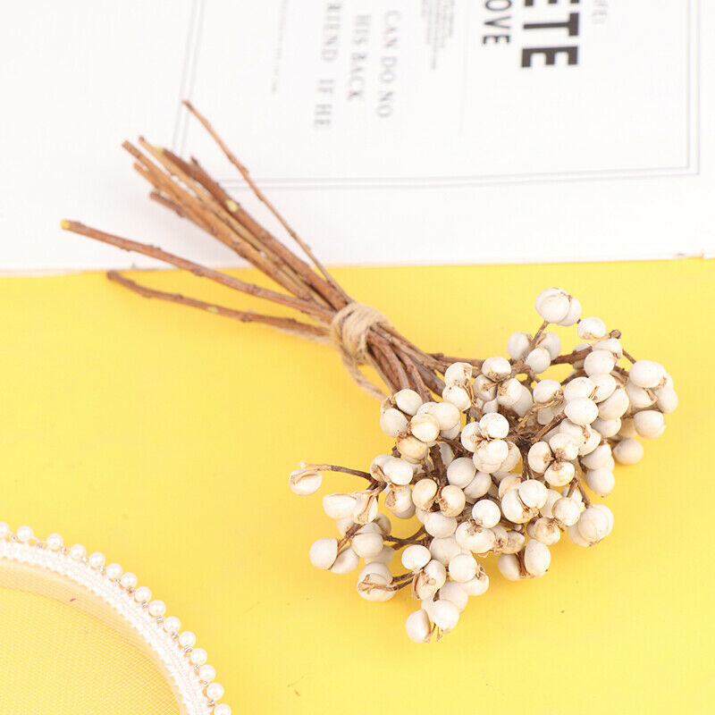 Natural Cotton Balls Ginkgo Dired Flowor Diy Artificial Party Home Decor .l8