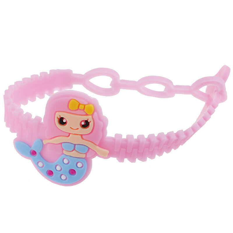 Mermaid Soft Silicone Bracelet Kids Mermaid Party Baby Shower Gifts Party.l8