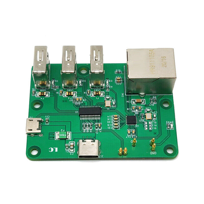 USB to Ethernet Expansion Board for Raspberry Pi Zero HUB Adapter 3 USB 10/1A7B1