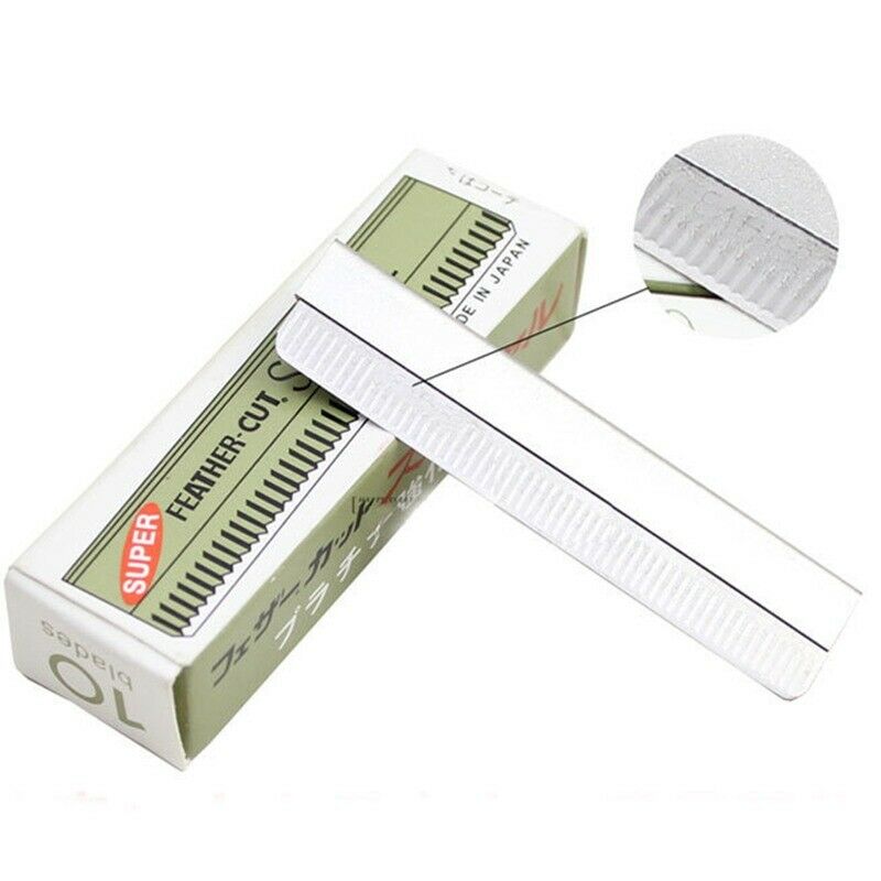 10 Blades Super Feather Cut Special Platinum Coated Edge Razor Blades