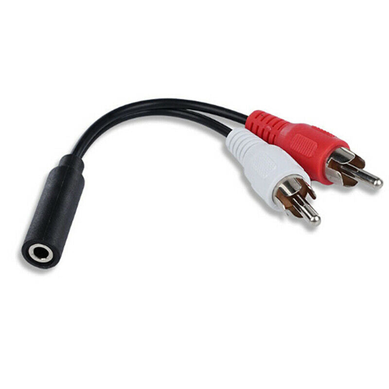 2in1 Audio cable 3.5mm to 2rca double lotus head audio adapter cable av c.l8