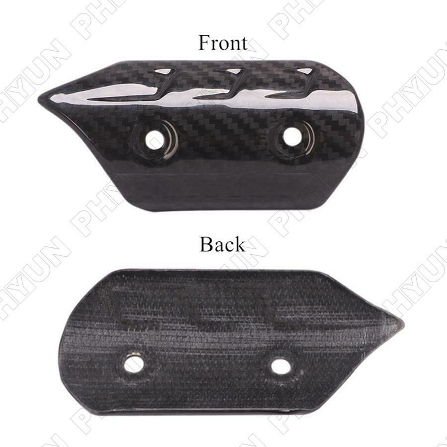 Carbon Fiber Motorcycle Exhaust Link Pipe Protector Heat Shield Cover Universal