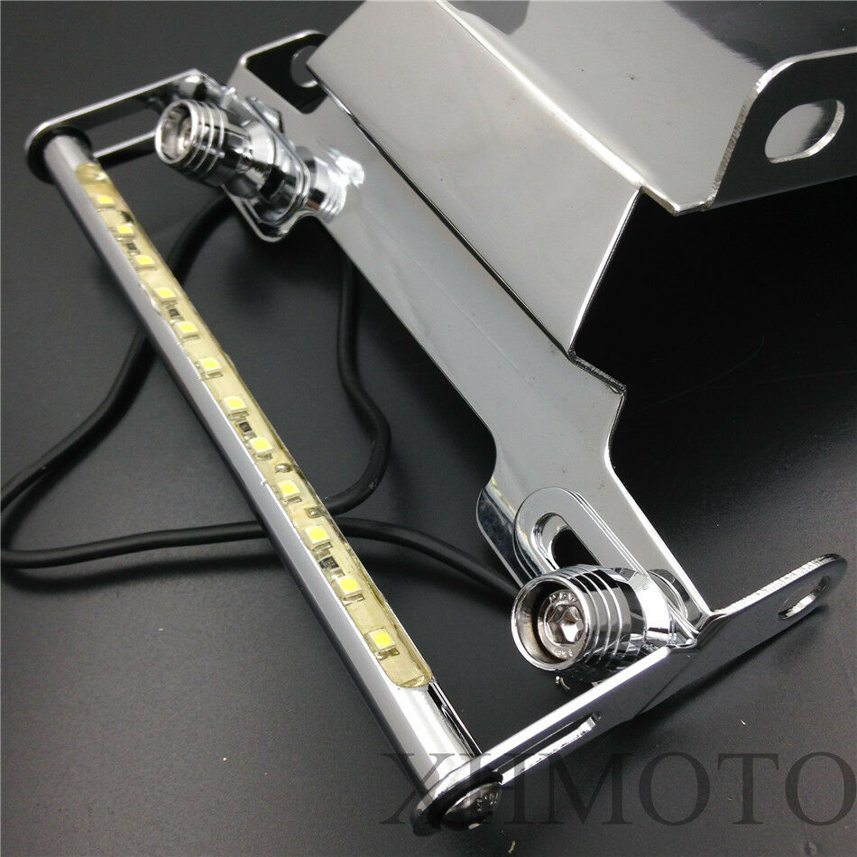 Motorcycle Chrome White LED Fender Eliminator For 2007 Yamaha FZ6