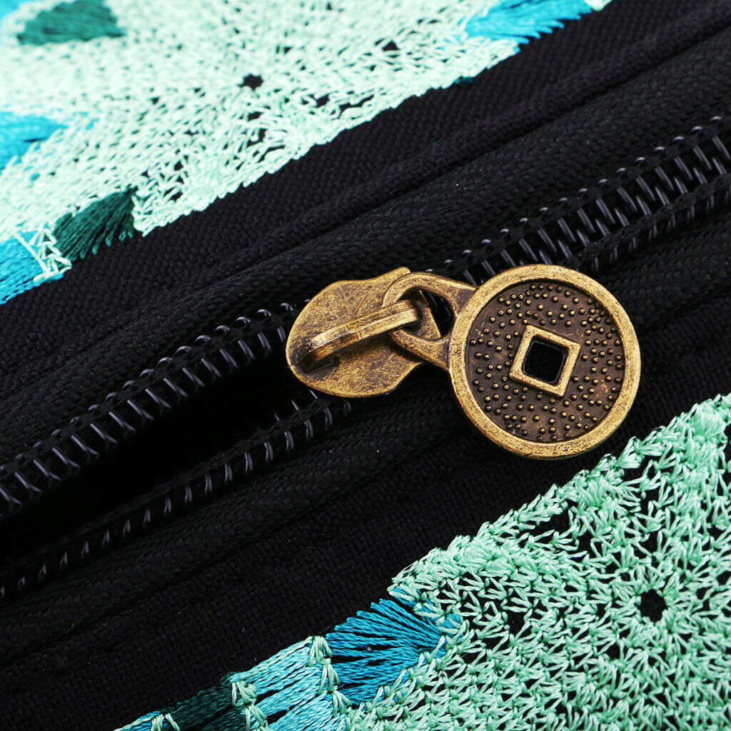 Chinese Style Bag Embroidery Flowers Ethnic Canvas Handmade Shoulder Bag #3