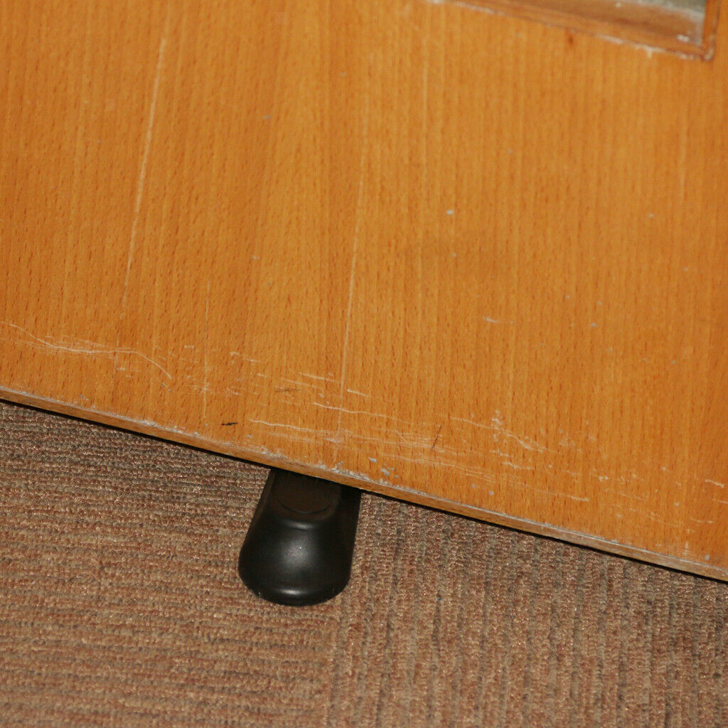 5pcs Black Plastic Door Window Stops Stoppers Wedges Jam Block Home Office