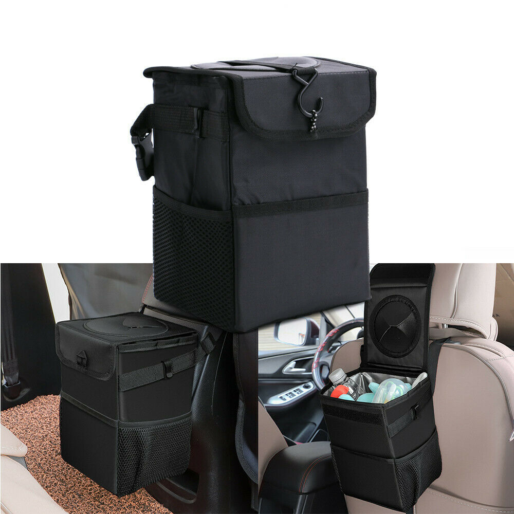 Waterproof Portable Car Trash Can Bin Auto Car Accessories Garbage Organizer