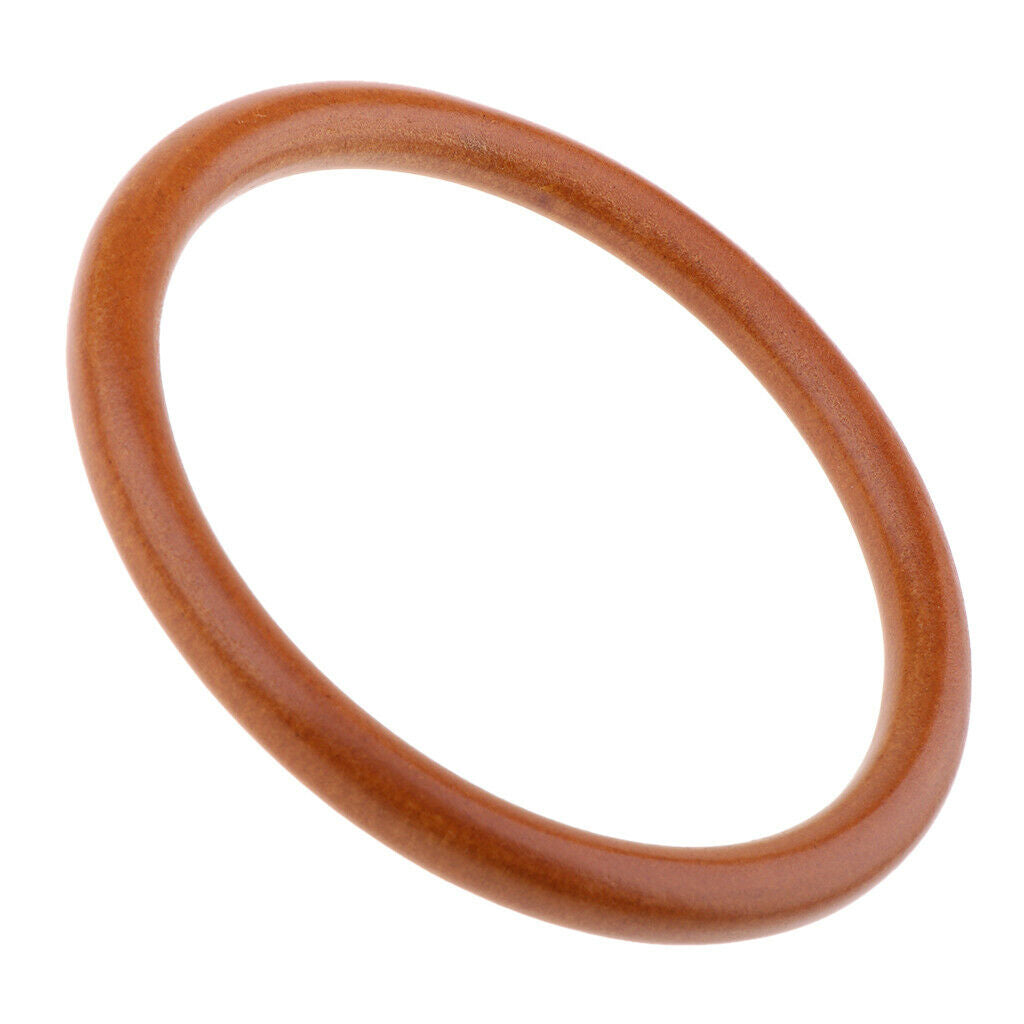 2x Round Wood Bag Handle for DIY Handbag Tote Purse Frame Holder Bag Making