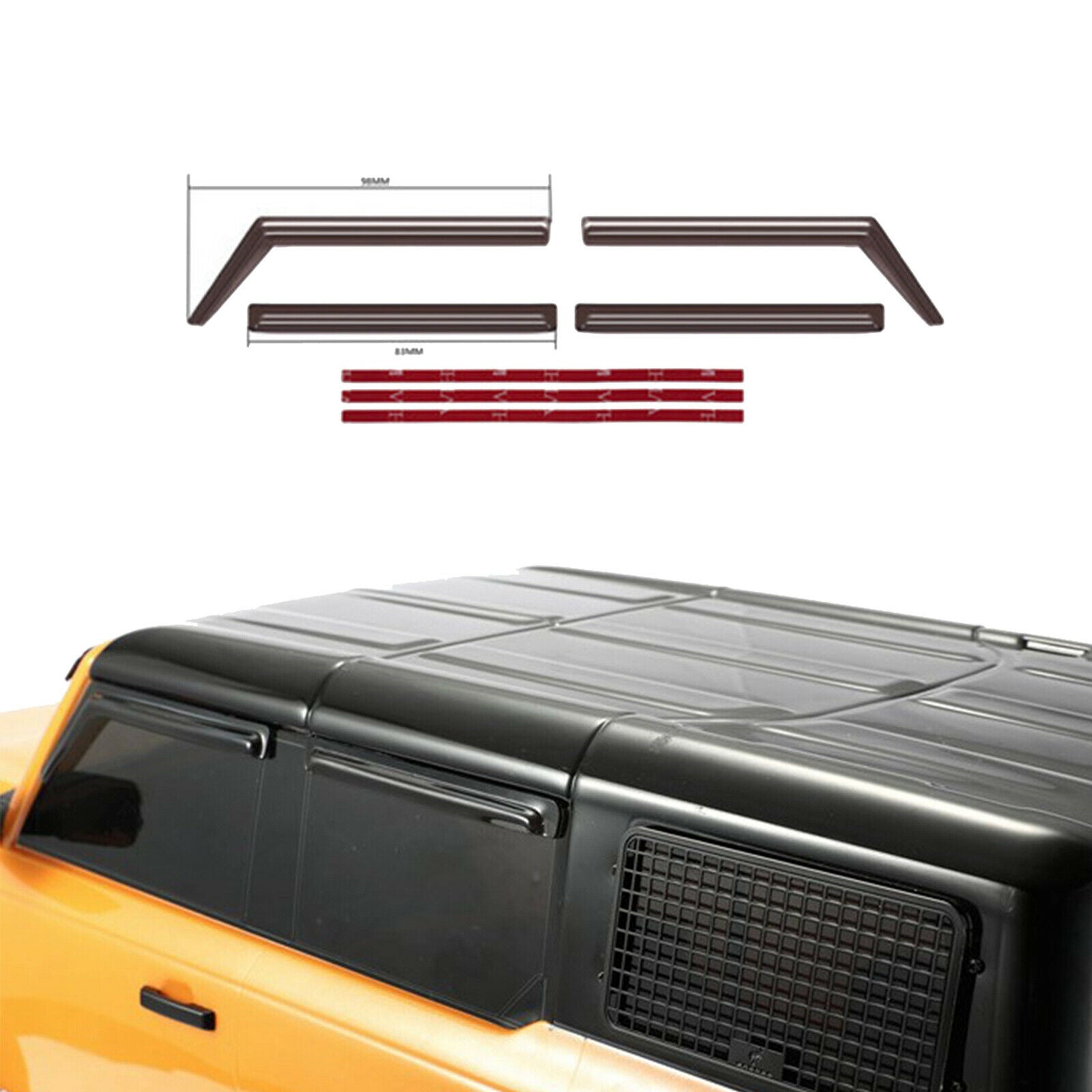 Sun Visor Shield For TRX-4 TRX4 Ford Bronco RC Car Weather Rain Shield Parts