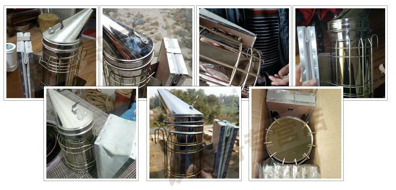 1PCS Stainless Steel bee smoker Beekeeping special tools smoker Smoked bees 28cm