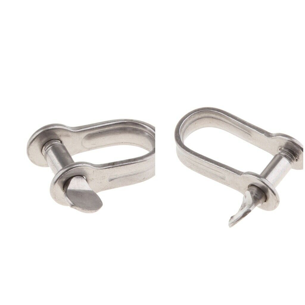 Stainless Steel Slotted Pin Dee Shackle for Marine/Sailing/Boat/Ship 4mm/5mm