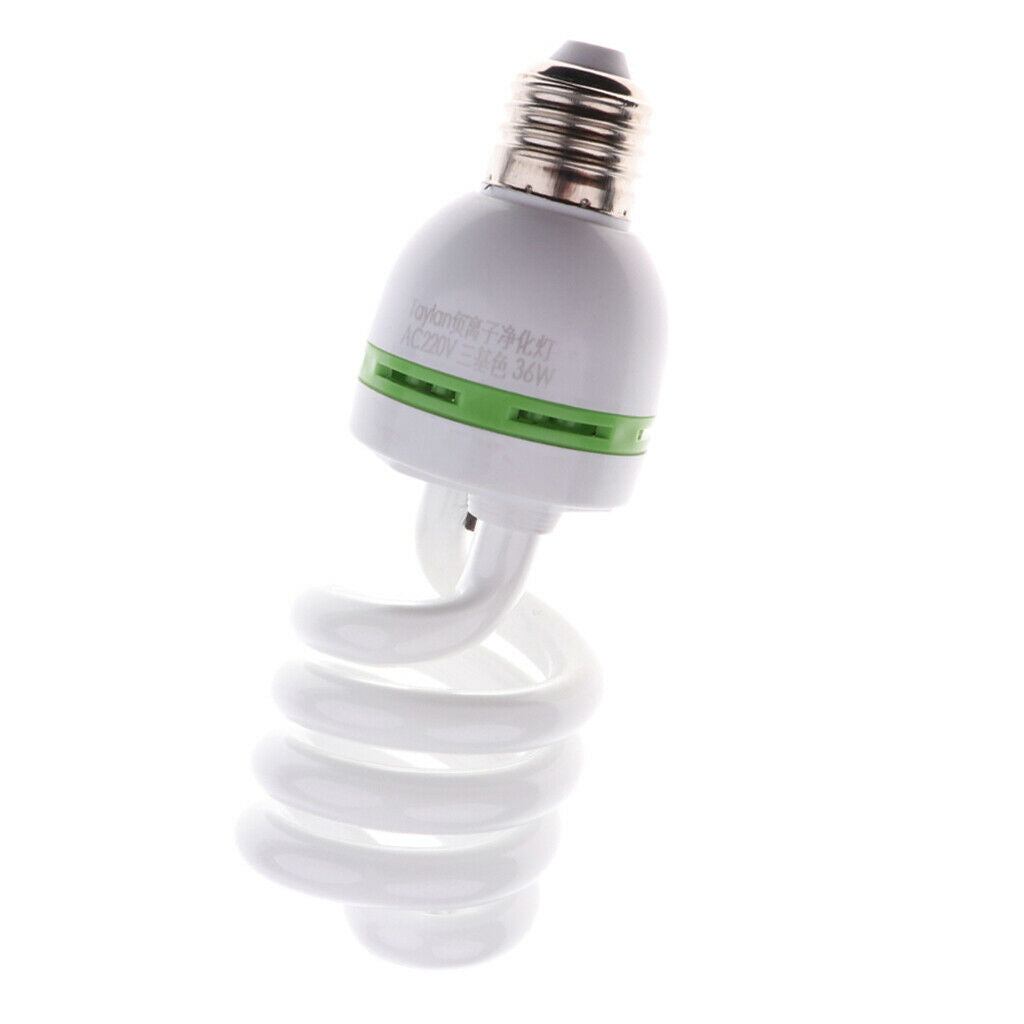 2pc Full Negative Ion Light Bulb Ionizer Air Purifier Energy Saving 30/36W