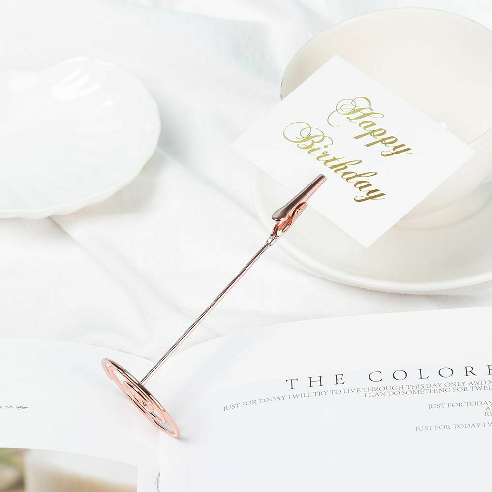 Wedding Supplies Table Numbers Holder Place Card Photos Clips Clamps Stand