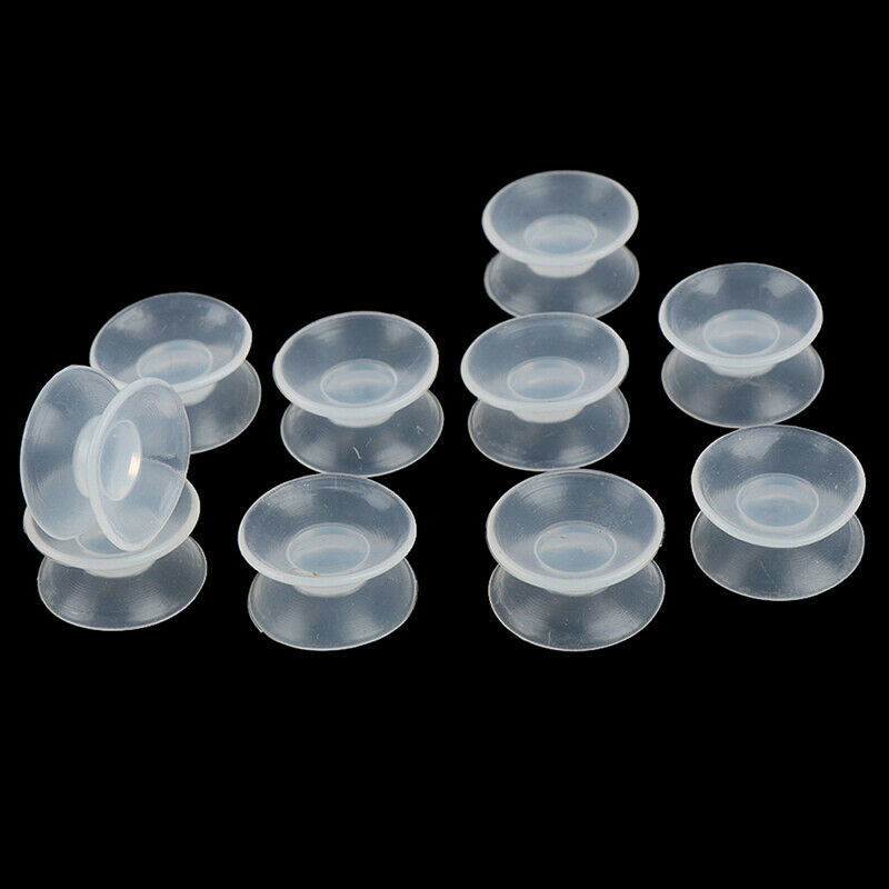 10x Double Sided Suction Cup Sucker Pad for Glass Plastic Clear Sucker Hol.l8