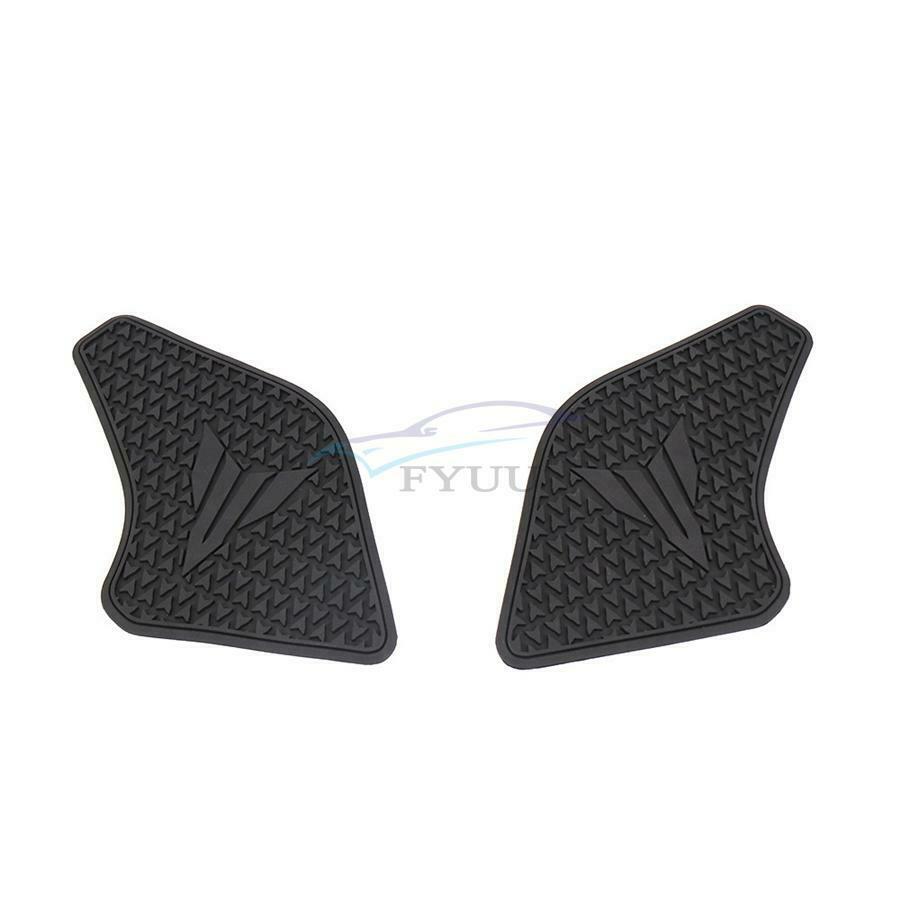 Pair Rubber Motorcycle Side Fuel Tank Pad Trim Stickers For Yamaha MT-07 2021-