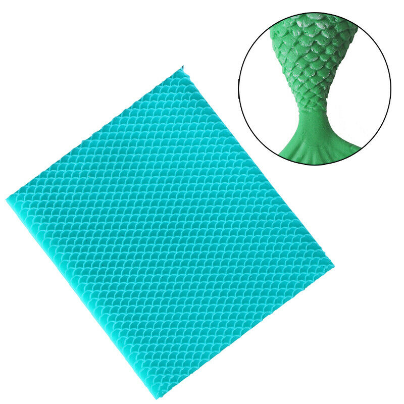 DIY Mermaid Fish Scales Cake Chocolate Mould Fondant Mold Decor Cake