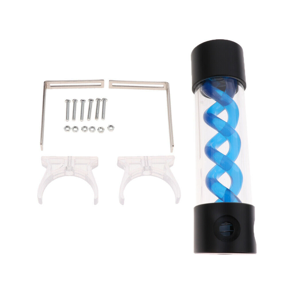 Computer G1/4''   Water-cooling Spiral Suspension Reservoirs Tank #3