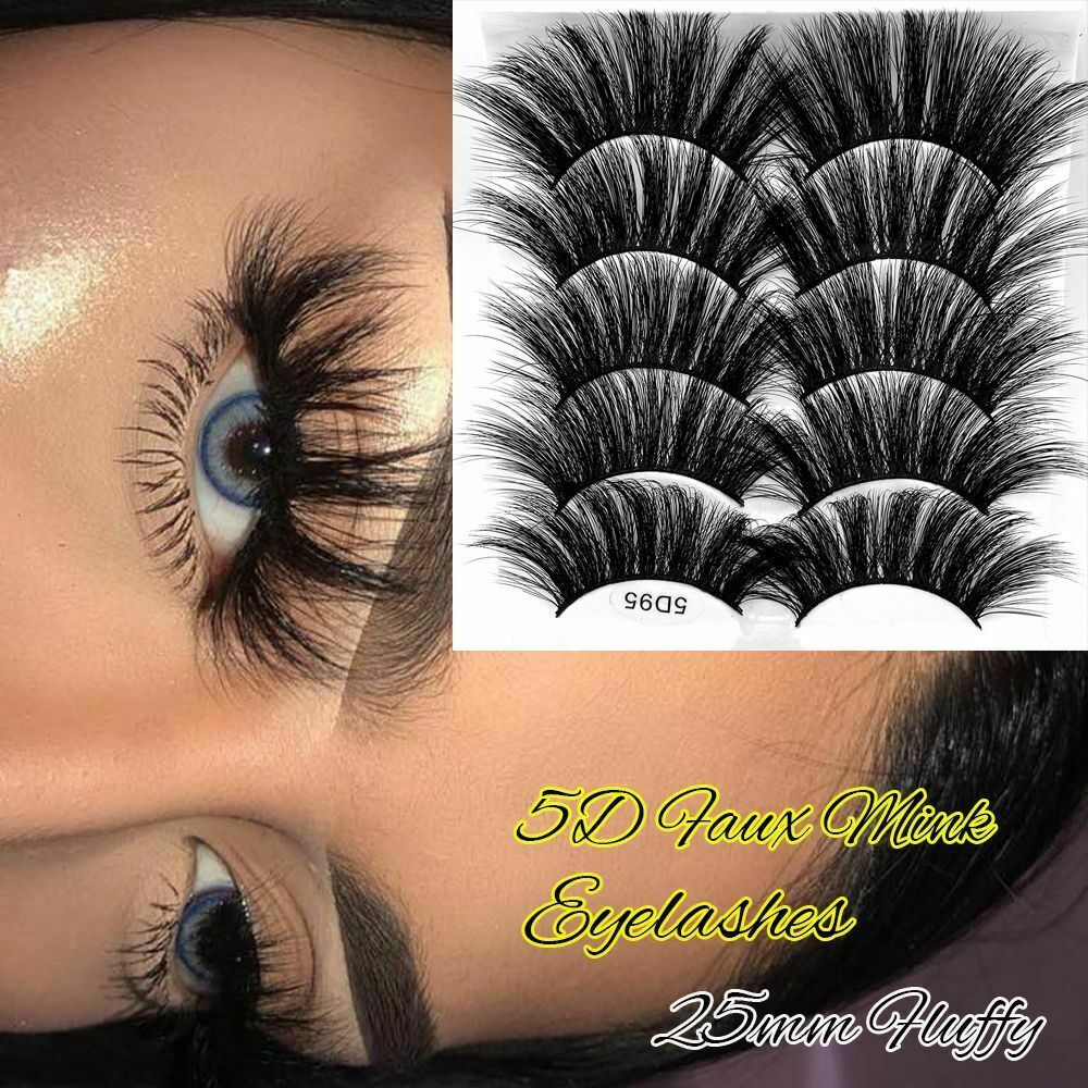 Lash Extension Dramatic Long False Eyelashes 5D Faux Mink Eyelashes