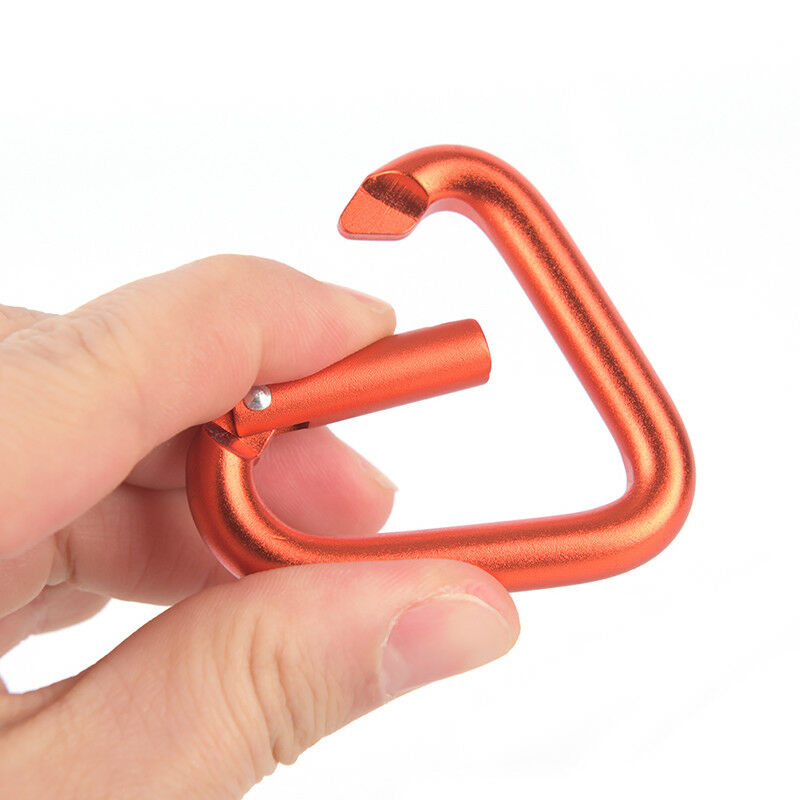 1pc Triangle Carabiner Outdoor Camping Hiking Keychain Snap Clip Hook Buc.l8
