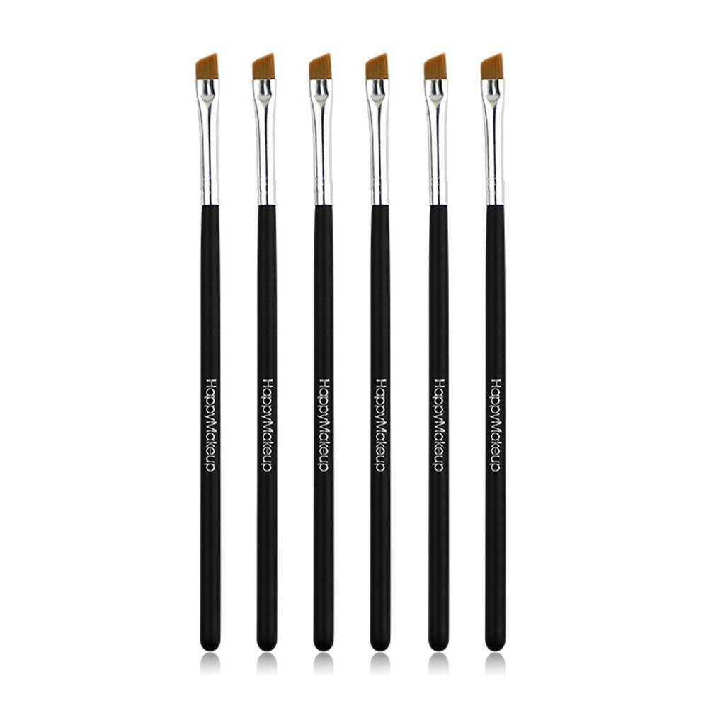5 x Eyebrow Inclined Flat Angled Brush Eyeliner Eyeshadow Eye Brow Makeup Tools~