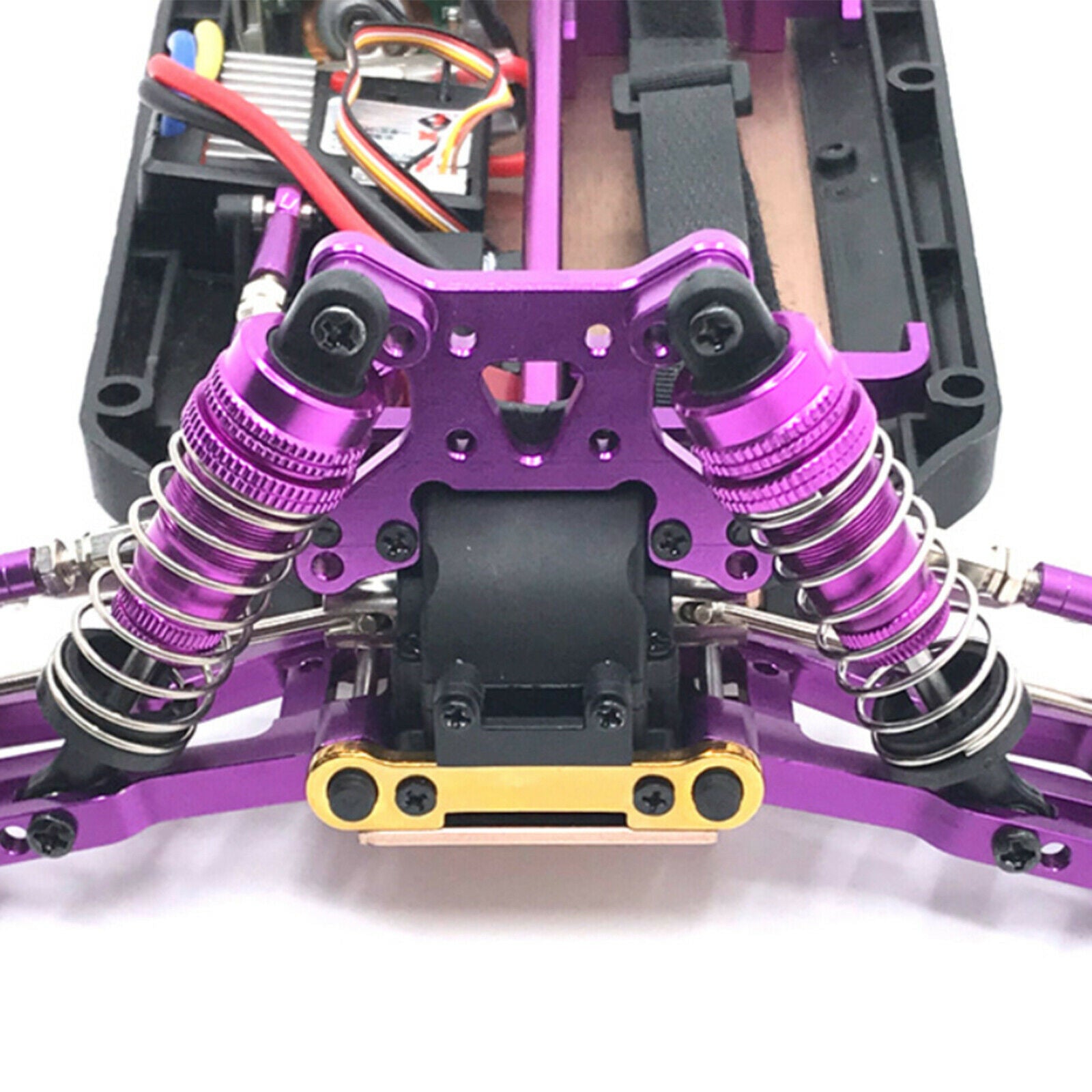 2X 80mm Shock Absorber Adjustable Fits 1/14 WLtoys 144001 RC Car Parts Blue