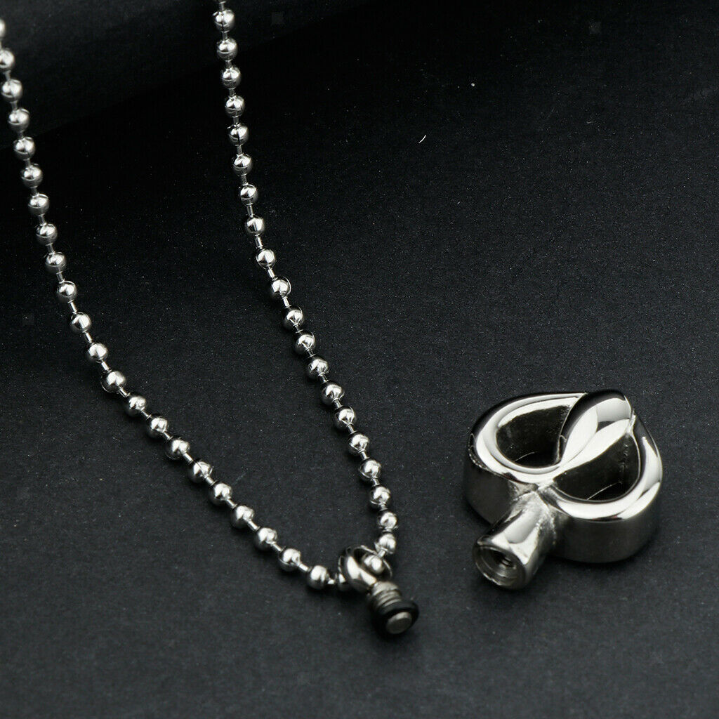 Stainless Steel Urn Pendant Memorial Necklace Pet Memorial Jewelry Style 5
