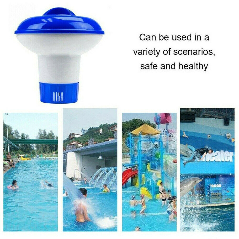 5 inch Pool Auto Afloat Chlorine Bromine Drug Dispenser+Effervescent Tablet @
