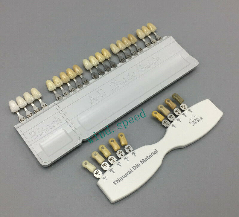 Dental Shade Guide Bleach Teeth Ivoclar Vivadent Natural Die A-D 20+9 Colors