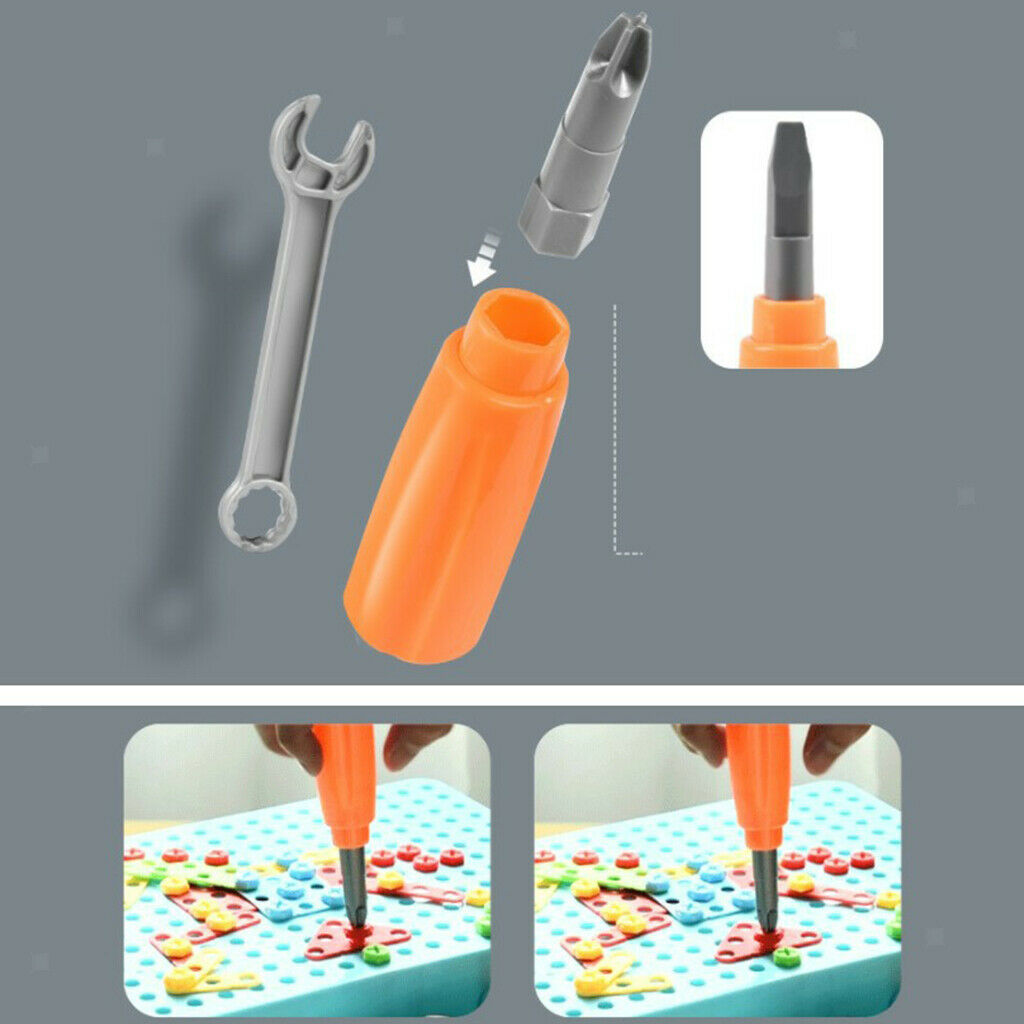 316 Pcs Creative Construction Toys Drill  Mosaic Take Apart Toys Kids