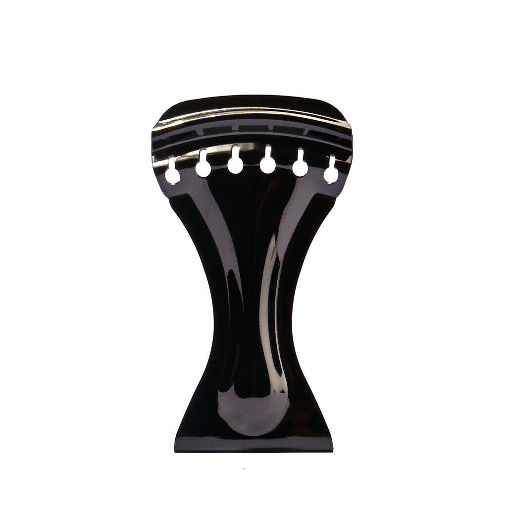 Durable Metal Dobro Tailpiece For Resonator Acoustic Folk Guitars - Black