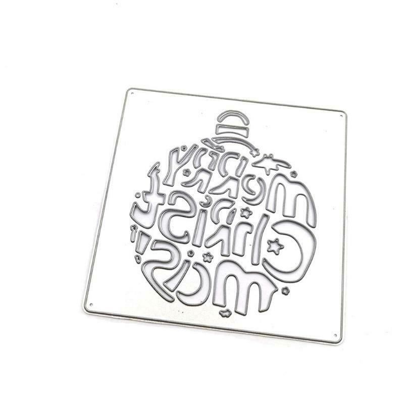 Christmas Letter Metal Cutting Dies Stencil DIY Scrapbooking Album Paper Card