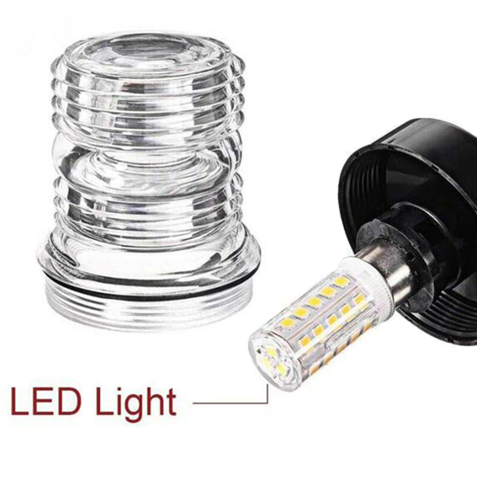 Yacht Anchor Light Durable LED Navigation Lamp White Lighting Daylight