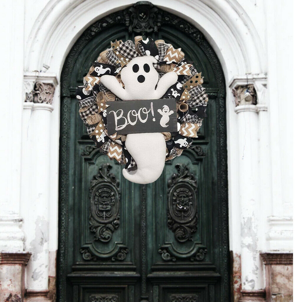 Lively Spooky Wreath Decors Halloween Front Door Garlands Decorations Gifts