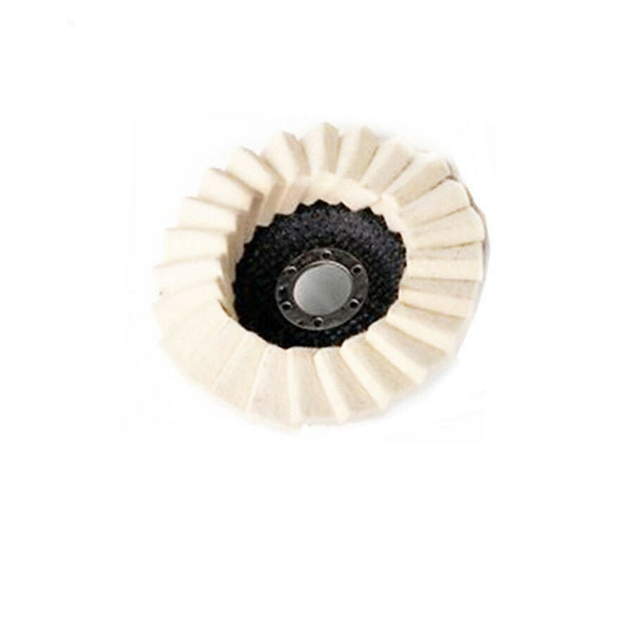 5pc Wool Felt Flap Buffing Polishing Wheel Disc Angle Grinder Polish Accessories