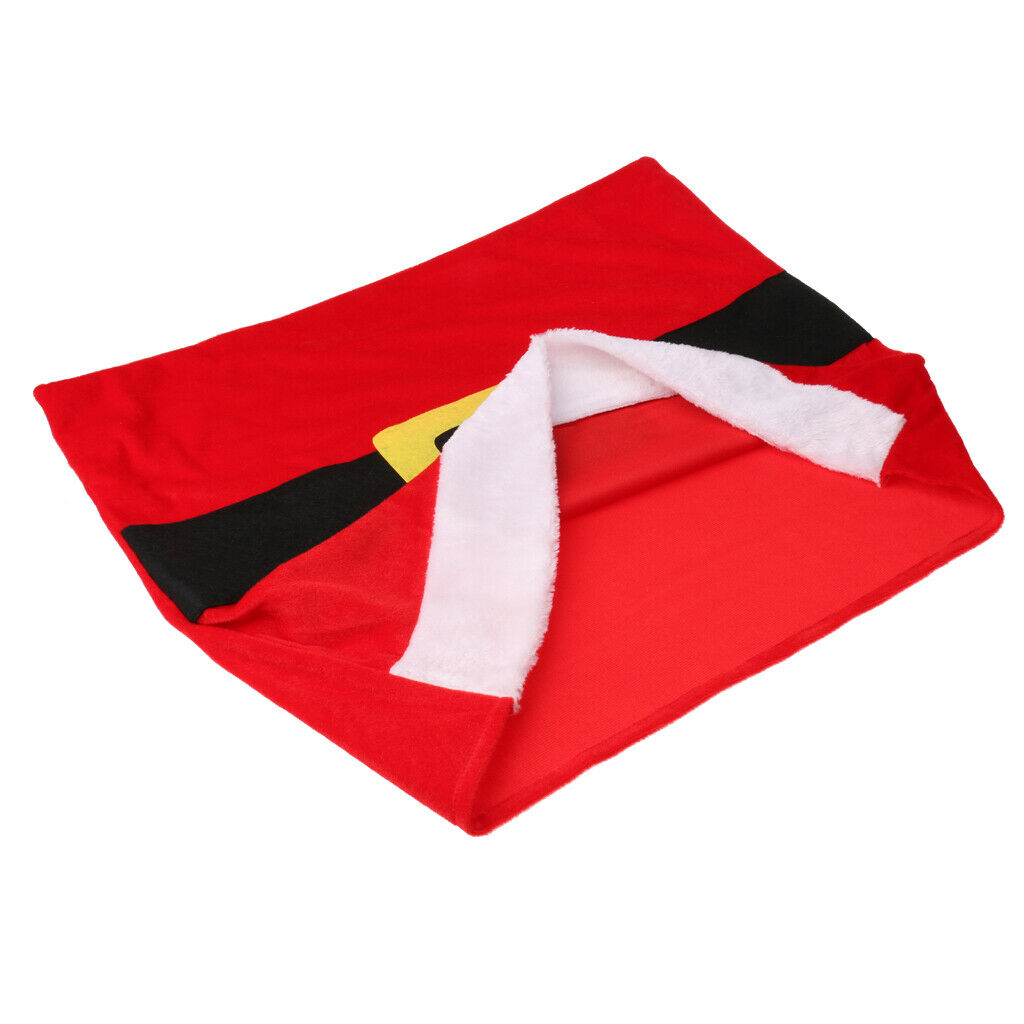 Festive Christmas Belt Chair Back Cover Xmas Dinner Banquet Kitchen Table Party