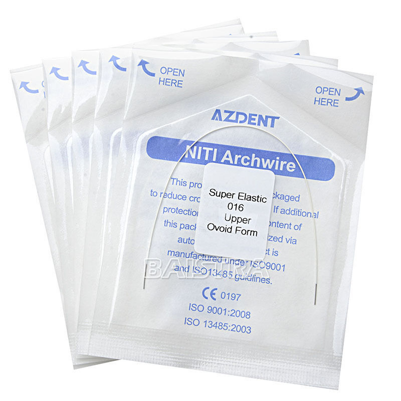 30 X Dental Ortho Tooth Colored Arch Wire Niti Elastic 016 Upper Round AZDENT