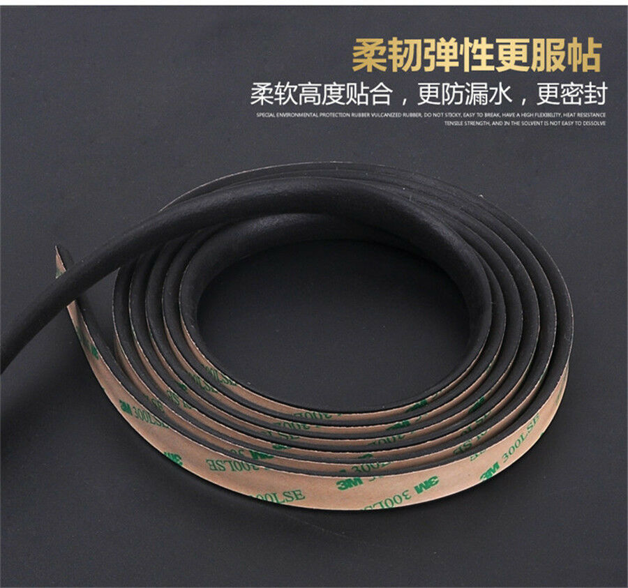 Rubber 5m Weatherstrip Seal Strip Trim Fit For Car Triangular Windshield Sunroof