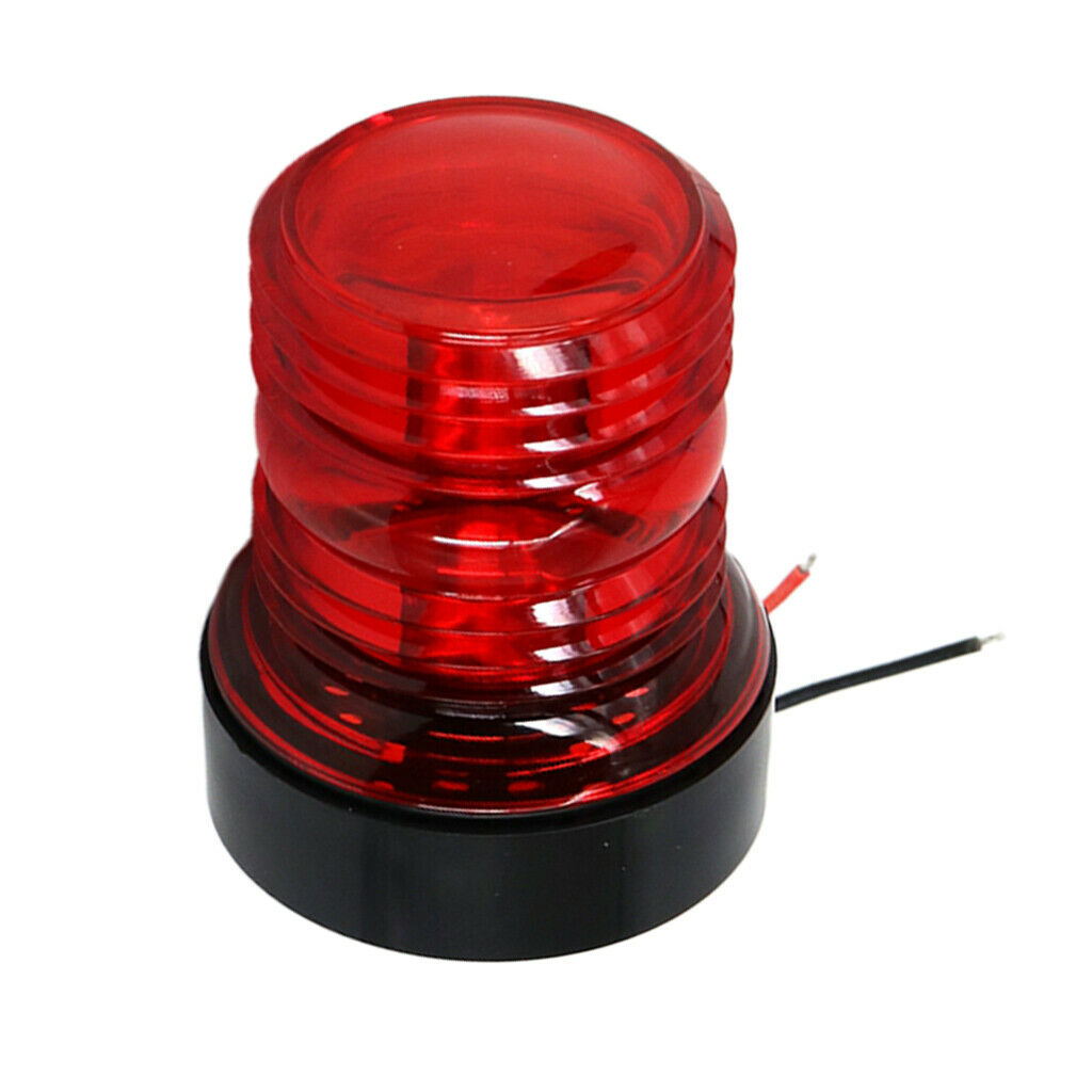 Waterproof Boat Yacht LED Navigation 12V/24V Red 360 Bow Signal Light Lamp