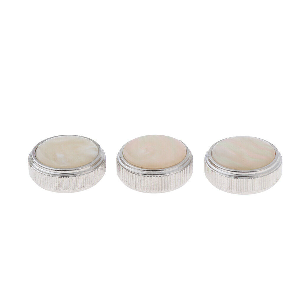 3 Pieces Trumpet Valve Finger Buttons Replacement for Euphonium Brass Wind