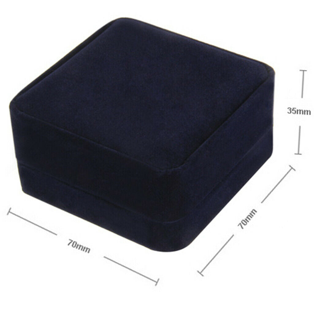 Velvet Interior Cufflink Cuff Holder Links Storage Gift Box Jewelry Display