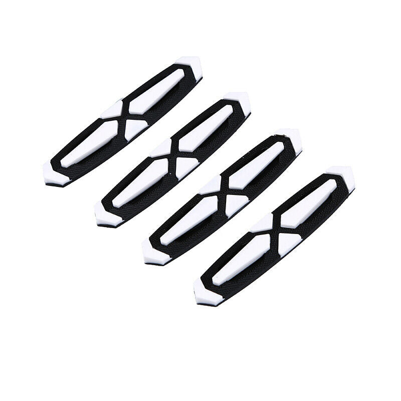 Black&White Car Door Edge Guard Strip Rubber Scratch Protector Strip For Car 4X