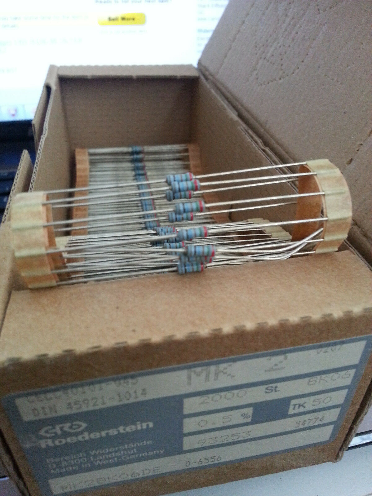 50pcs ROE MK2 8k06 0.5% 50ppm 1/4W HI END METAL FILM RESISTORS FOR TUBE AUDIO!