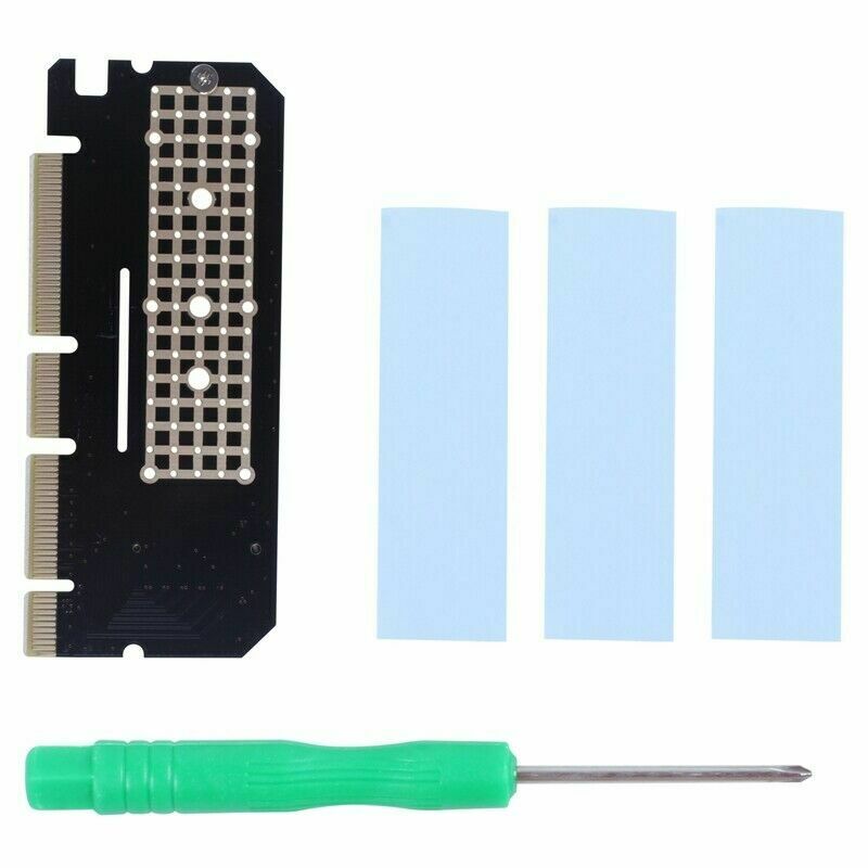 M.2 NVMe SSD NGFF to PCIE 3.0 X16 Adapter m Key Interface Card Suppor PCI E L