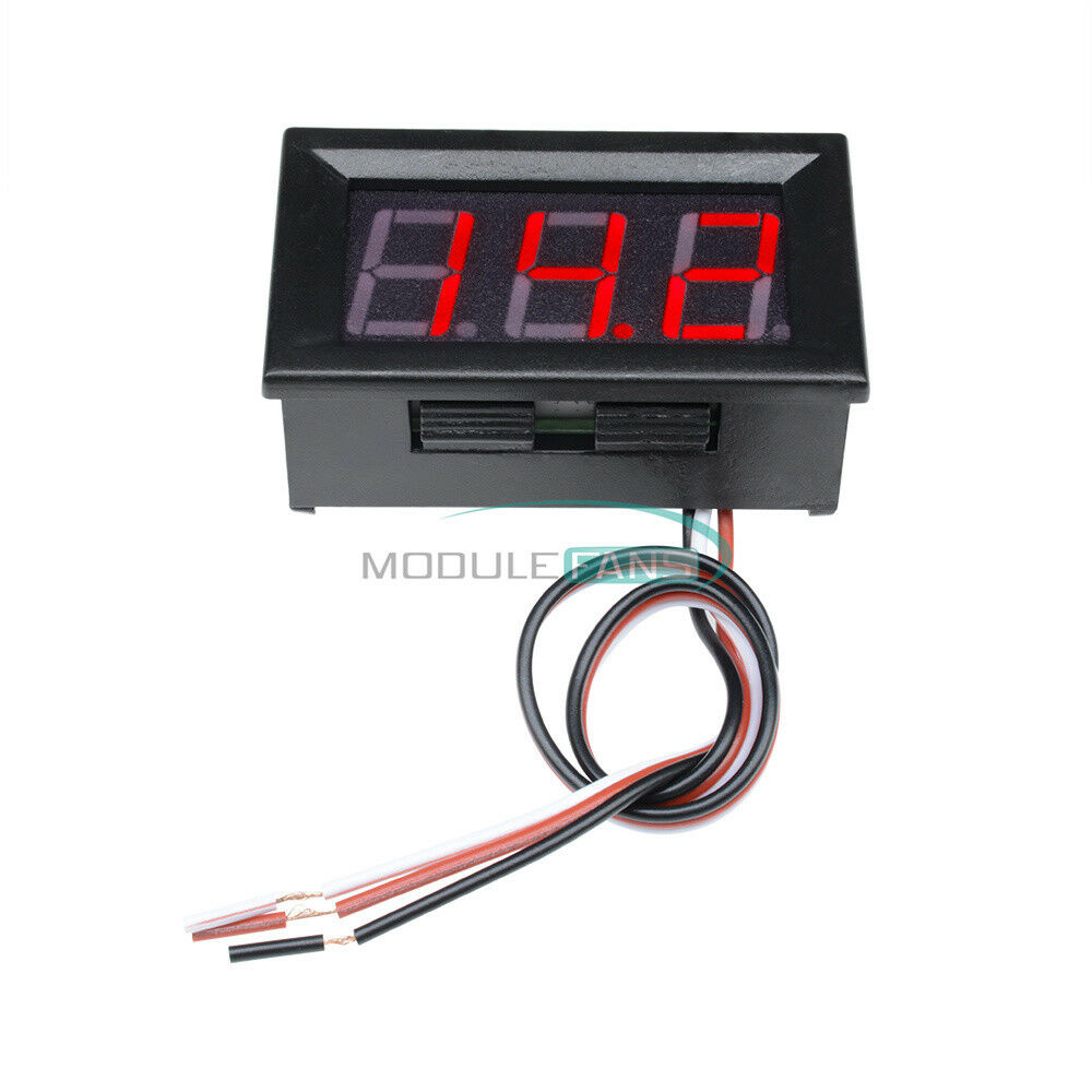 Red 0.56" DC 4.5-30V LED Digital Voltmeter Panel Accurate Meter 3 Wire