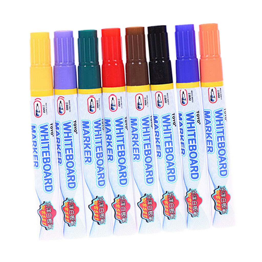 8x Whiteboard Marker Non Toxic Dry Erase Markers Sign Painting Stationery