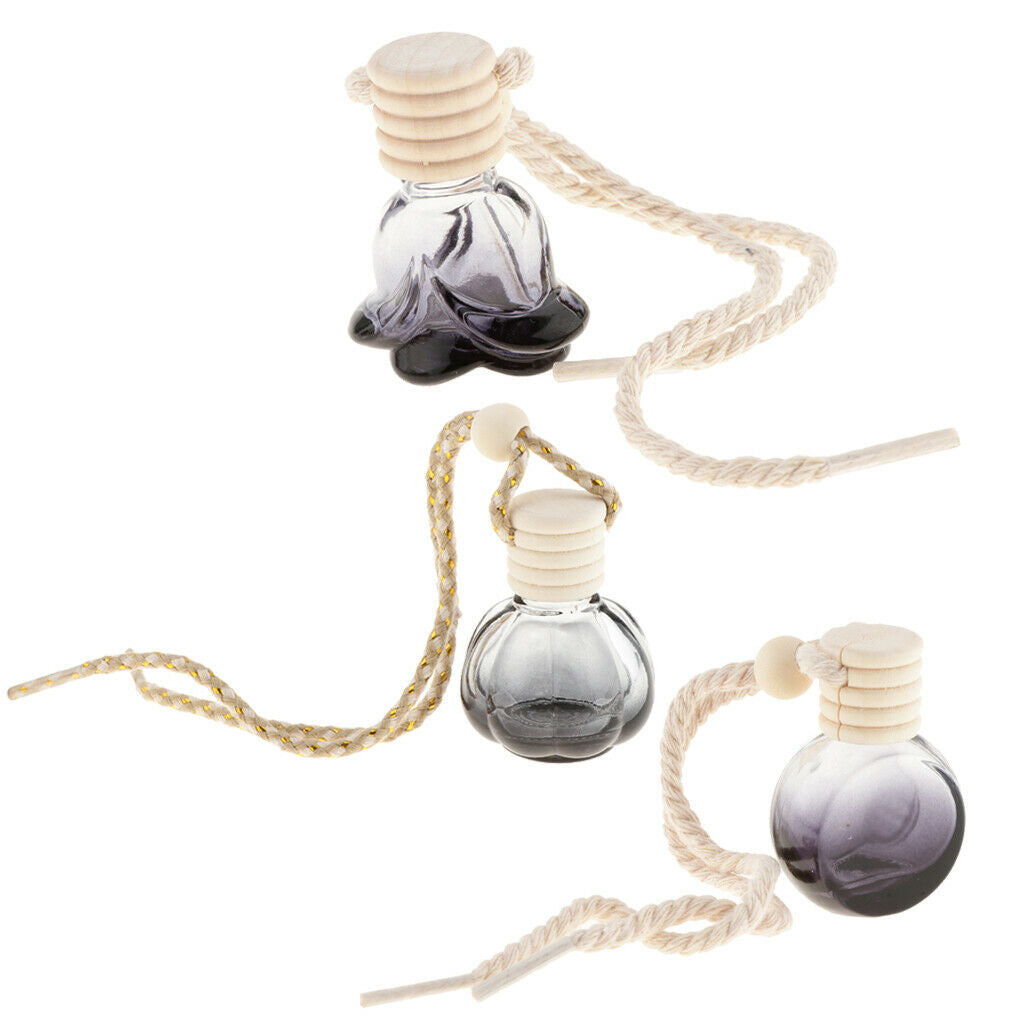 25pcs Charm Essential Oil Bottle 10ml Car Office Decoration Ball Shape